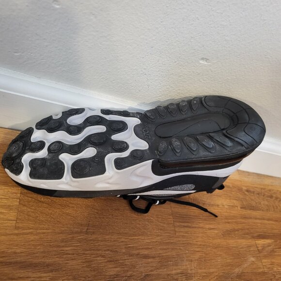 Nike Air Max 270 React Running Shoes Mens 6.5 Black Gray Sneakers AO4971-001 - Picture 12 of 13